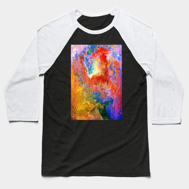 Abstraction game color Baseball T-Shirt by OLHADARCHUKART